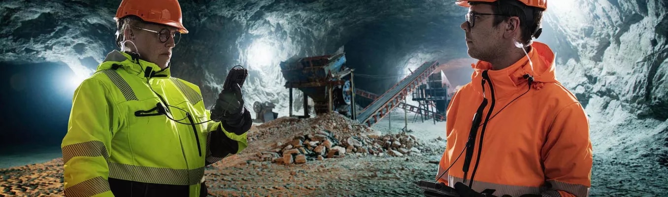 Mine workers