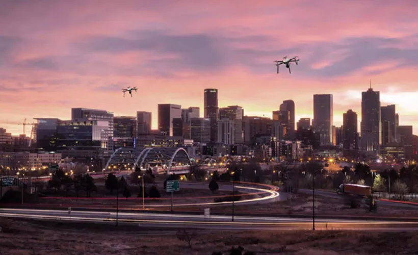 Drones over Smart City 