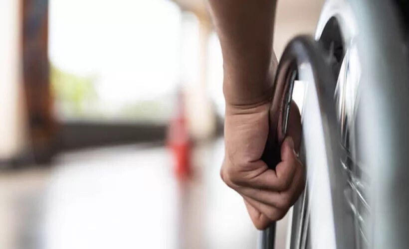 person in wheel chair