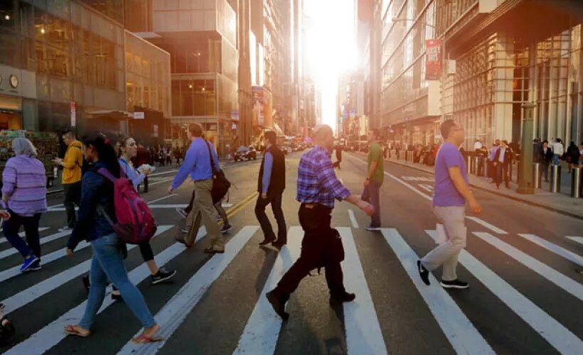 Street with people