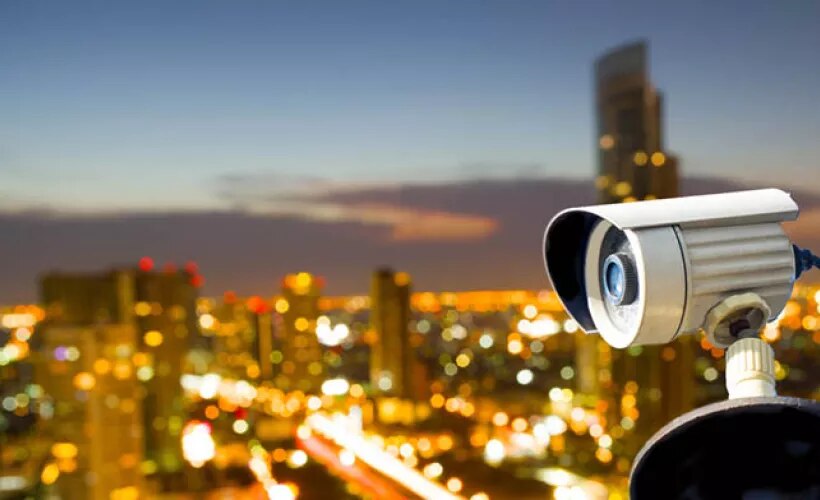 Video surveillance camera in the city