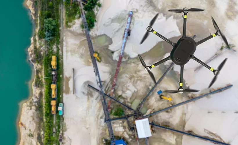 Mining and construction - Nokia drone