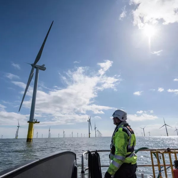 Windfarm in the sea